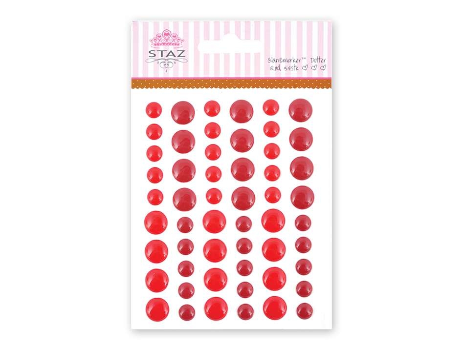 Staz Glanzmerker Dotter Rød - Bilde 1