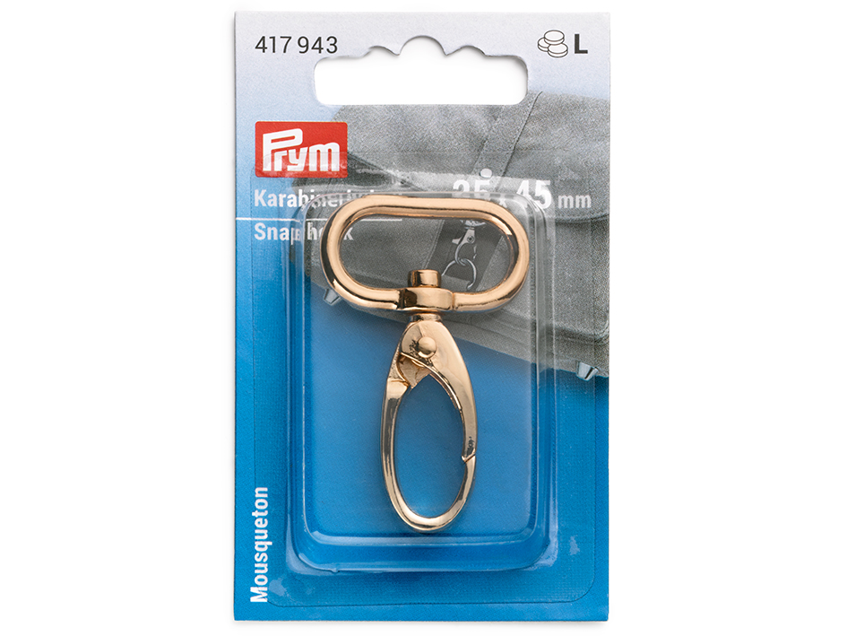 Prym Karabinkrok 25x45mm – New gold - Bilde 1