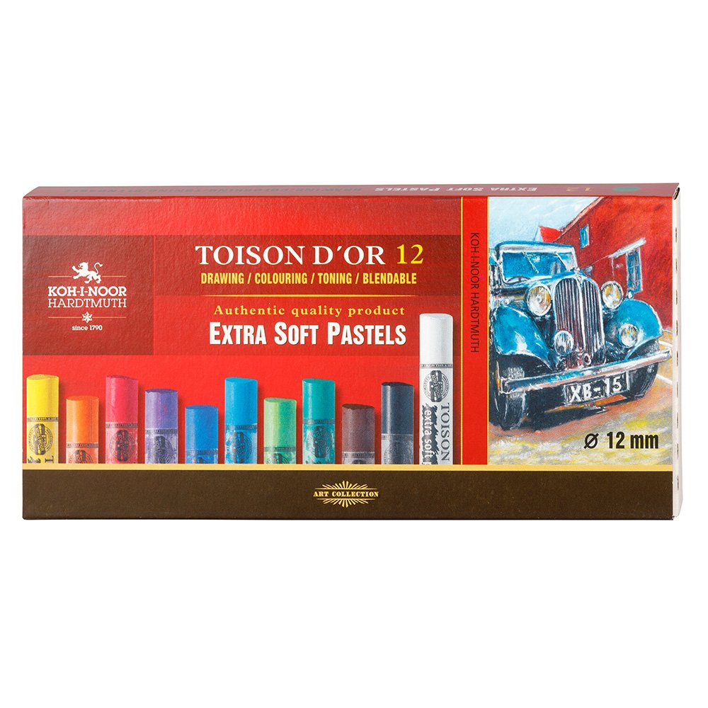 Koh-i-Noor Extra Soft Pastel Rund 8552 – Sett 12stk - Bilde 1