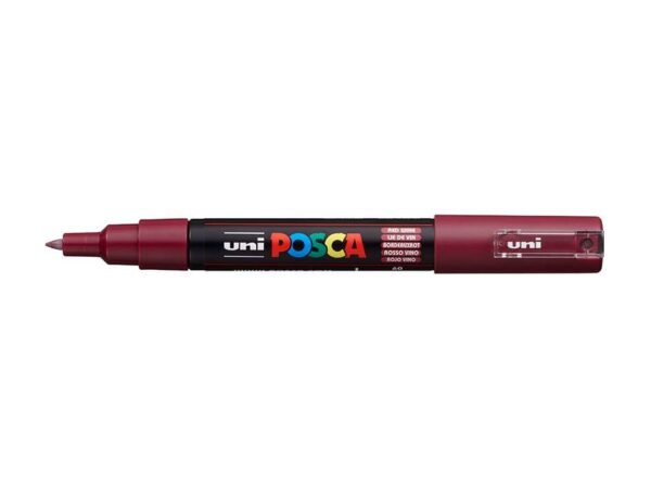 3705.jpg Uni POSCA PC-1M – Extra-Fine 0,7-1mm – 60 Red Wine