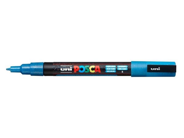 3708.jpg Uni POSCA PC-3M – Fine 0,9-1,3mm – 8 Sparkling Light Blue