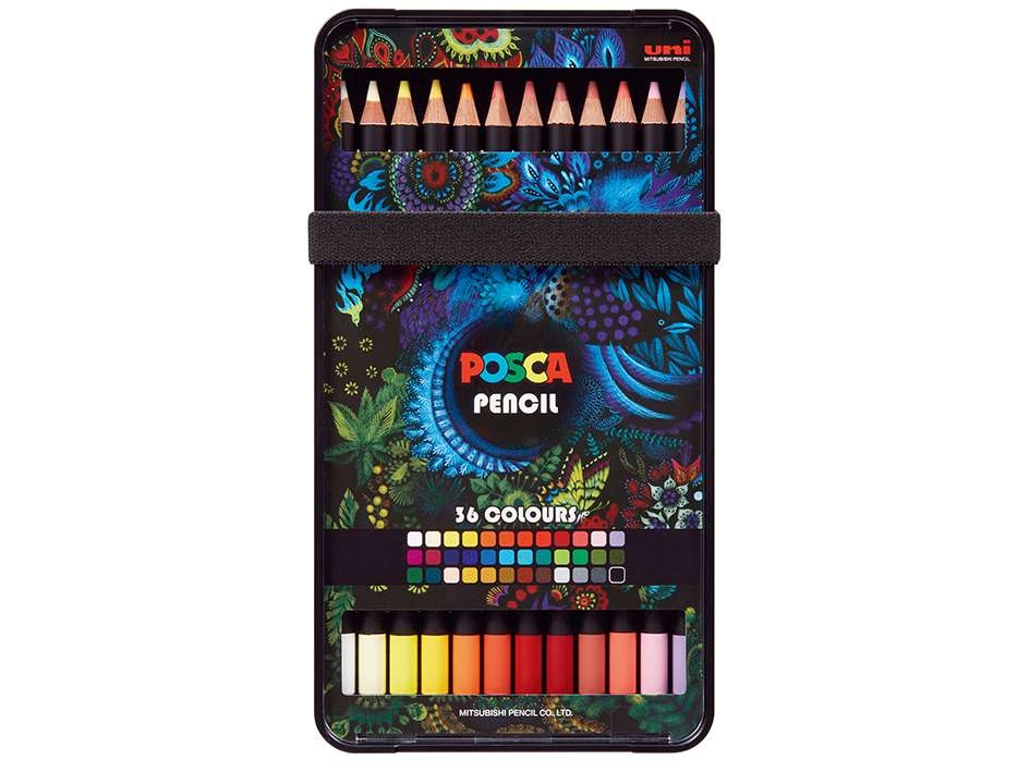 Uni Posca Fargeblyant Standardsett 36stk - Bilde 1