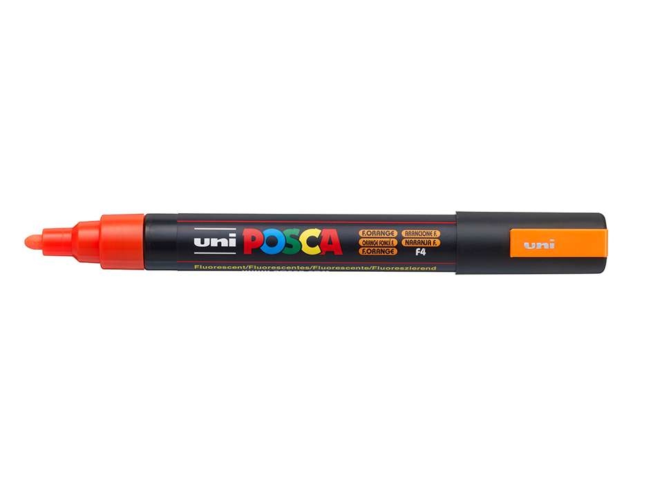 Uni POSCA PC-5M  F4 Fluorescent Orange - Bilde 1