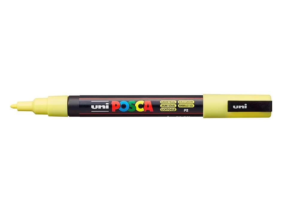 Uni POSCA PC-3M  Fine 0,9-1,3mm  P2 Sunshine Yellow - Bilde 1