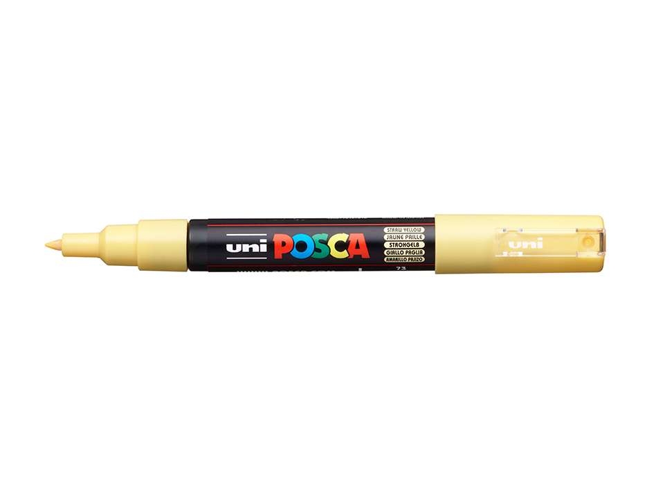 Uni POSCA PC-1M  Extra-Fine 0,7-1mm  73 Straw Yellow - Bilde 1