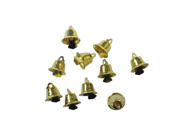 Klokker Gull – 15 mm, 10 stk