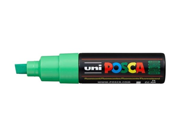 3906.jpg Uni POSCA PC-8K Chisel 8mm F4 Fluorescent Green