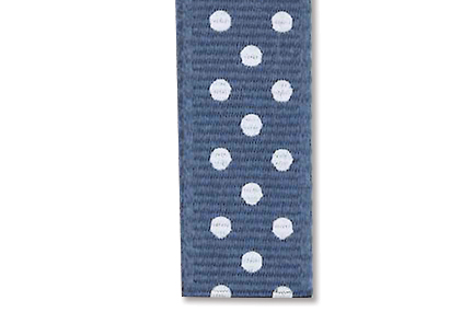 Prikkete bånd 10mm – 30 Gråblå – 10m