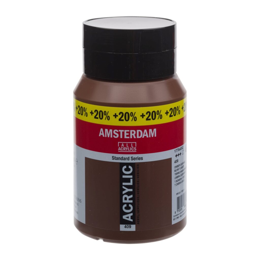 Amsterdam Standard 500ml + 20% 409 Burnt Umber
