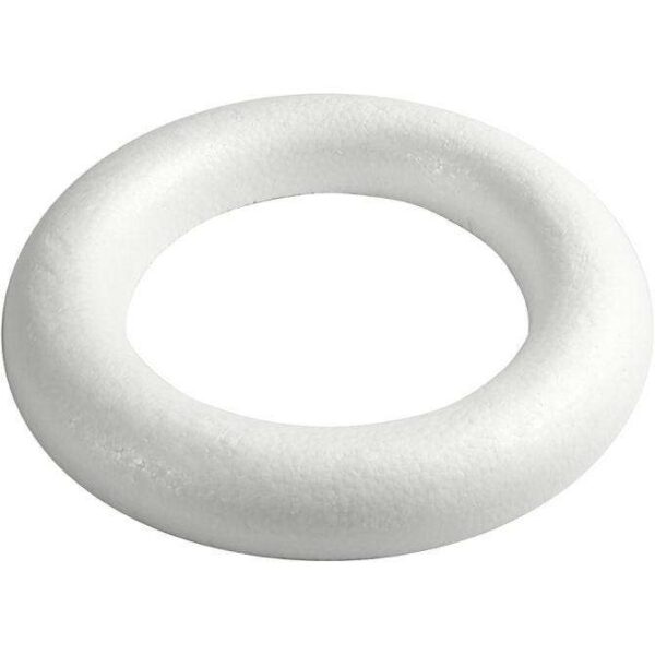 Isoporring med flat bakside 35cm 1stk