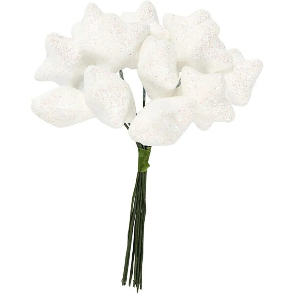 Stjerner,Hvite-12stk