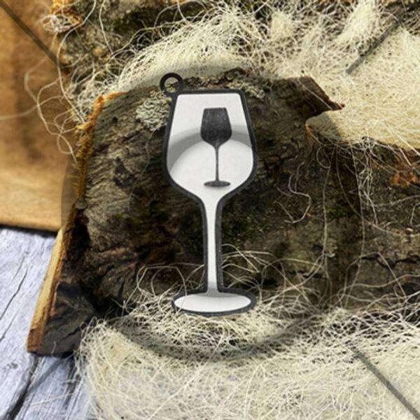 Papirdesign Dies - Rødvinsglass 2