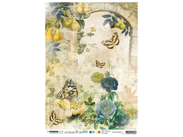 88.jpg Studio Light rispapir A4 Butterflies