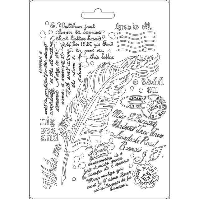 Stamperia Soft Mold  Fjær - Bilde 1