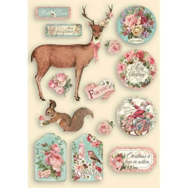 10499.jpg Stamperia A5 Wooden Pink Christmas #109