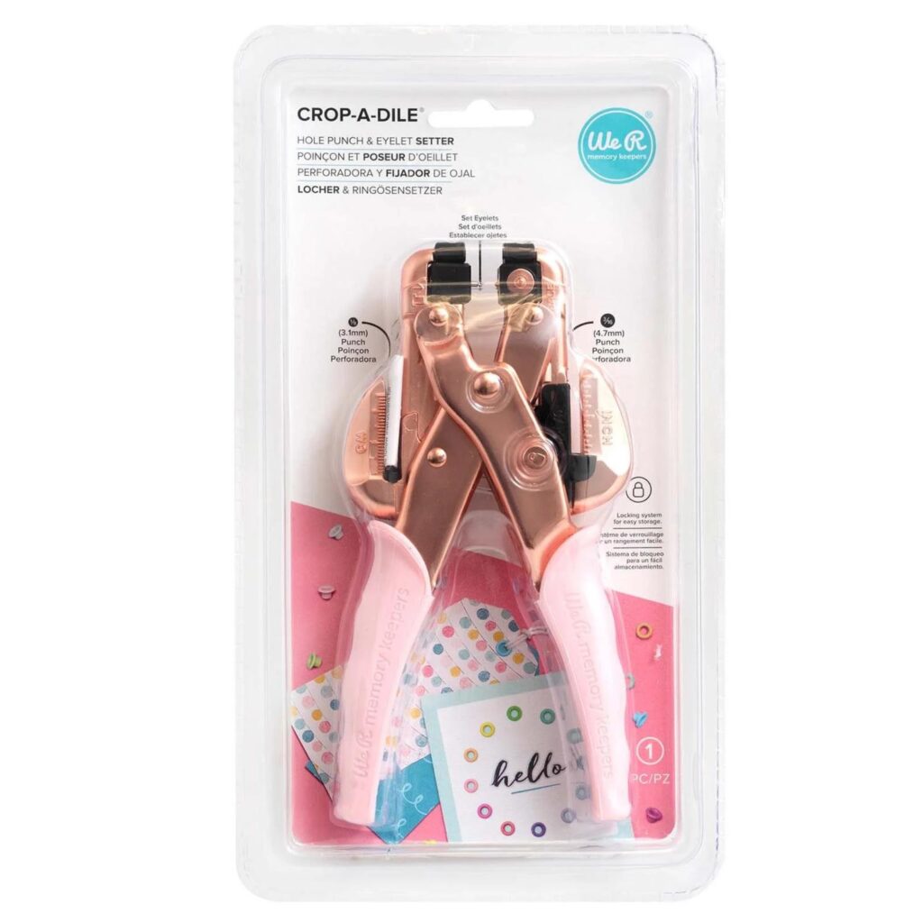We R Memory Keepers Crop-A-Dile Rose gold
