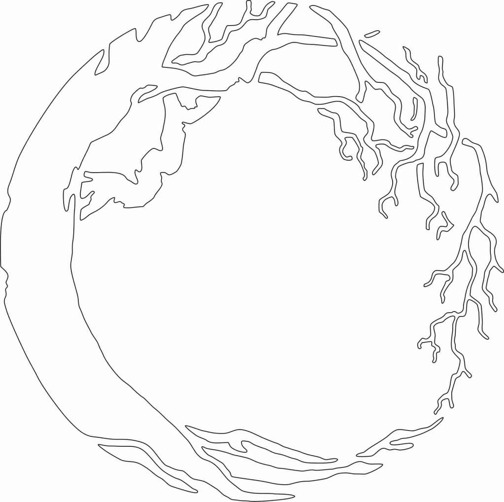 Card-io Round Tree Majemask Stensil - Bilde 1