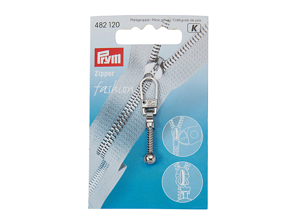 Prym Zipper pullers Club metal silver col - Bilde 1