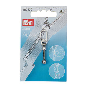 Prym Zipper pullers Club metal silver col - Bilde 1