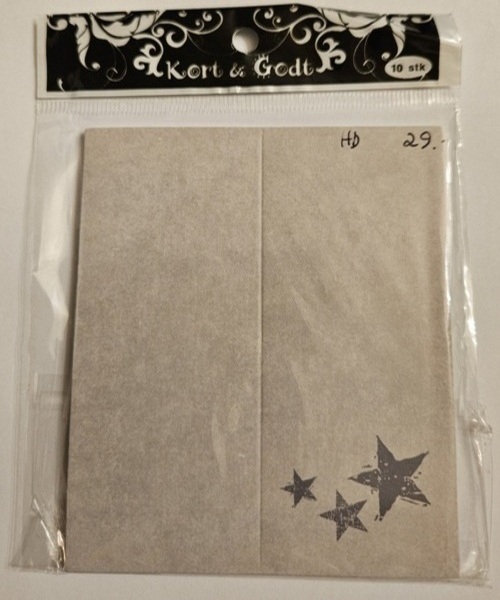 10832.jpg Kort & Godt - Bordkort - Stjerner