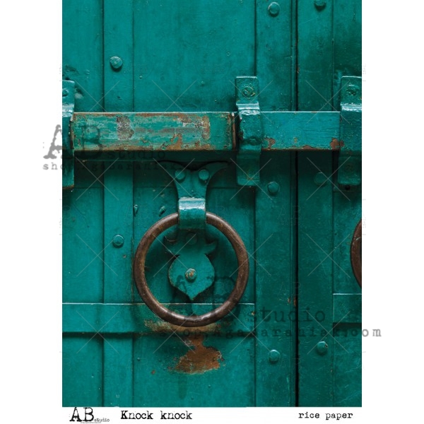 10842.jpg ABstudio Rispapir A4- "Knock knock"