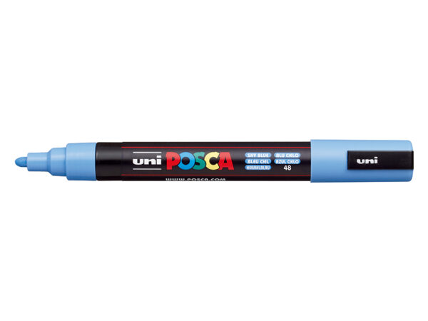 10932.jpg Uni POSCA PC-5M – Medium 1,8-2,5mm – 48 Sky Blue