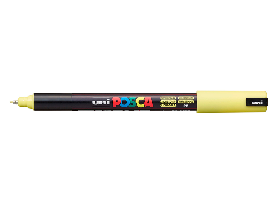 Uni POSCA PC-1MR – Ultra-Fine 0,7mm – P2 Sunshine Yellow - Bilde 1