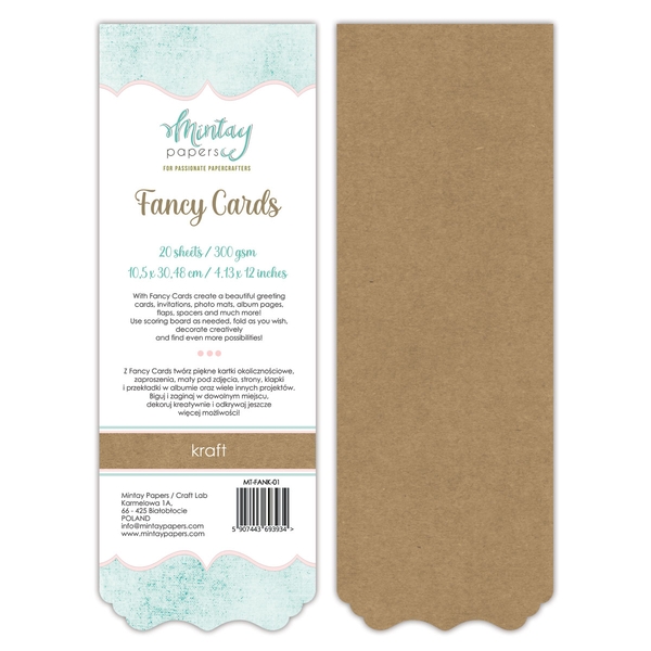 Mintay Fancy  Cards - Kraft 01