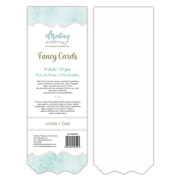 Mintay Fancy  Cards - Hvit 01