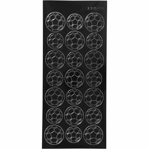 10968-1.png Klistremerker Fotball - Sort