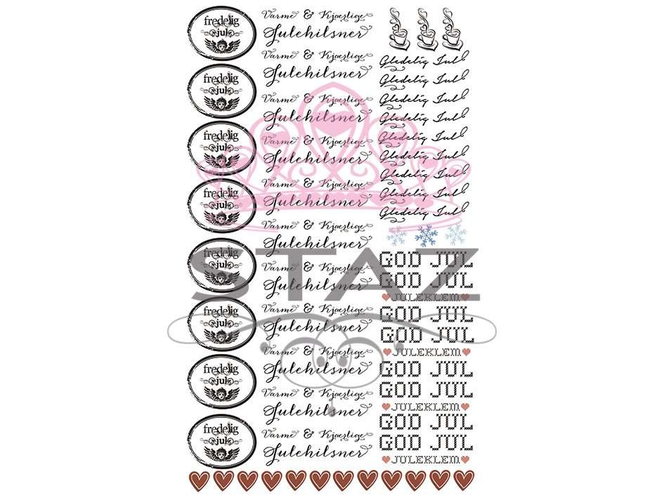 Staz Rub-on-Julehilsner - Bilde 1
