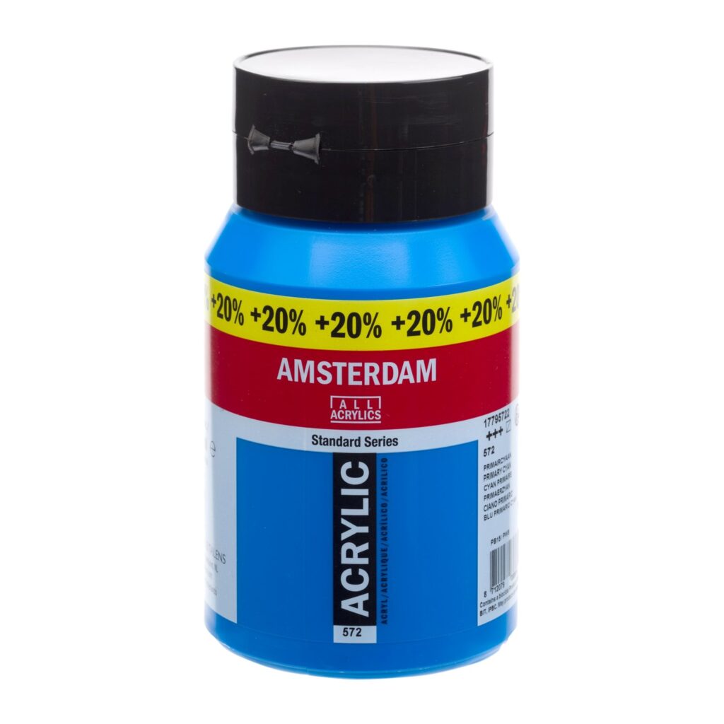 Amsterdam Standard 500ml + 20% 572 Pimary Cyan