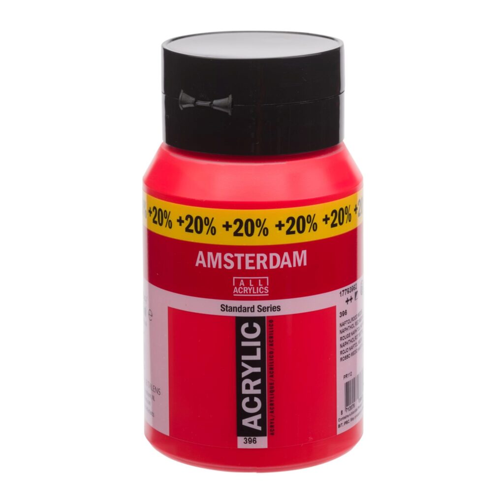 Amsterdam Standard 500ml + 20% 396 Naphthol Red medium