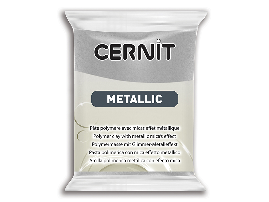 Cernit Metallic 56g – 080 Sølv - Bilde 1