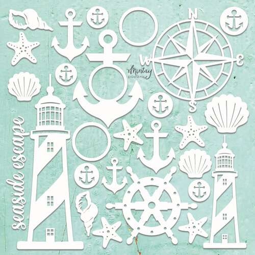 Mintay Chipboard - Seaside set