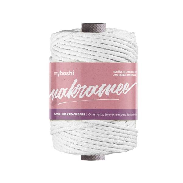 11070.jpg Myboshi Makramégarn Tvinnet 4mm 50m – Hvit