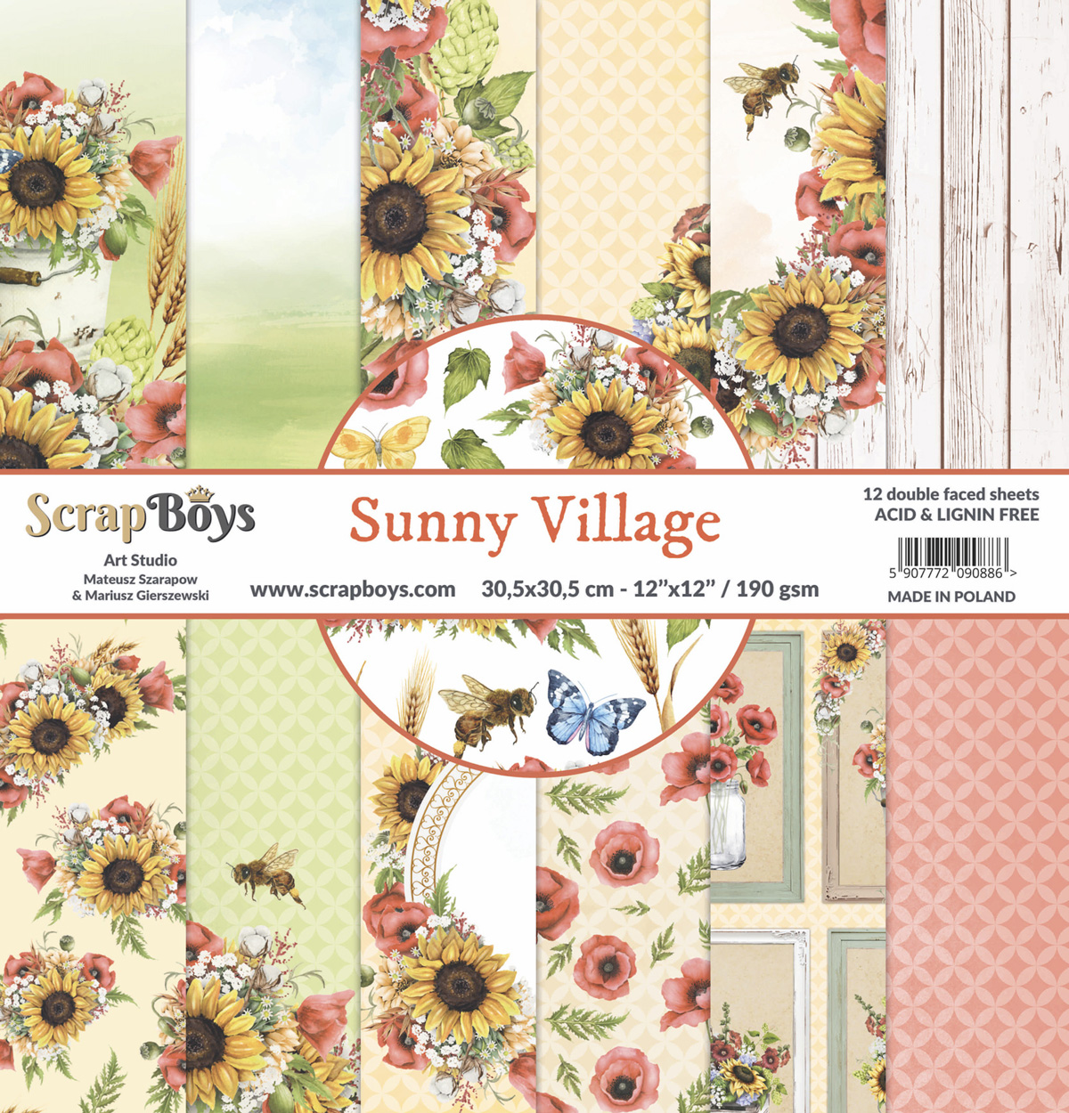 ScrapBoys Sunny Village 08 12x12 Blokk - Bilde 1