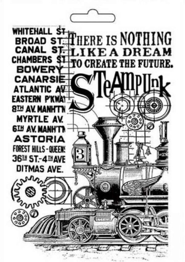 11192.jpg Stamperia Soft Mold Steampunk Train