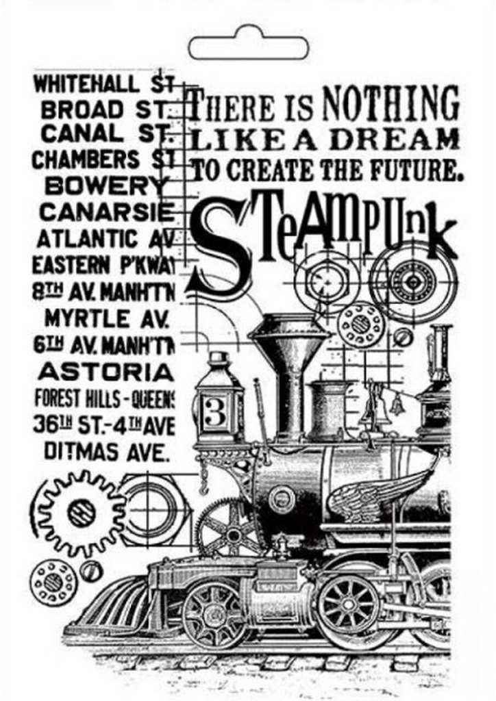 Stamperia Soft Mold Steampunk Train - Bilde 1