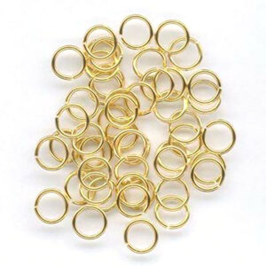 Øsken – 6mm 50stk – Gullfarget - Bilde 2