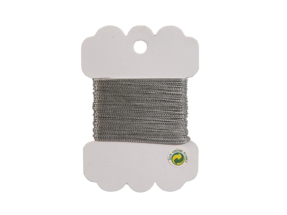 Sølvsnor 8m – Fin dekortråd ca 1mm - Bilde 1