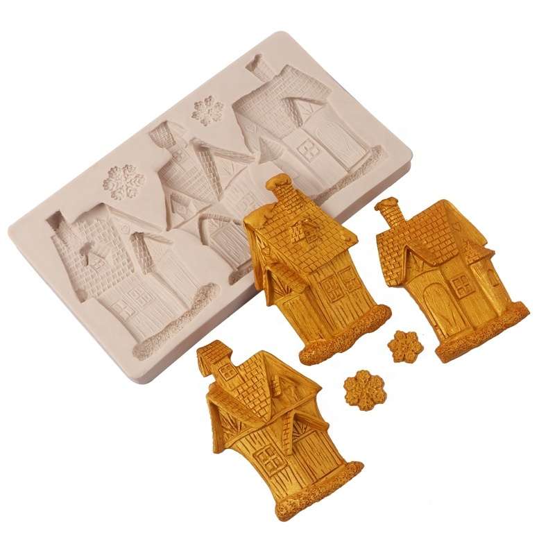 Christmas Cottages Mold - Bilde 1