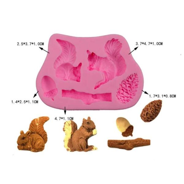 11276.jpg Silikon form herlige Ekorn