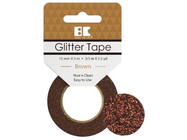 11334.jpg Glitter Tape Brun