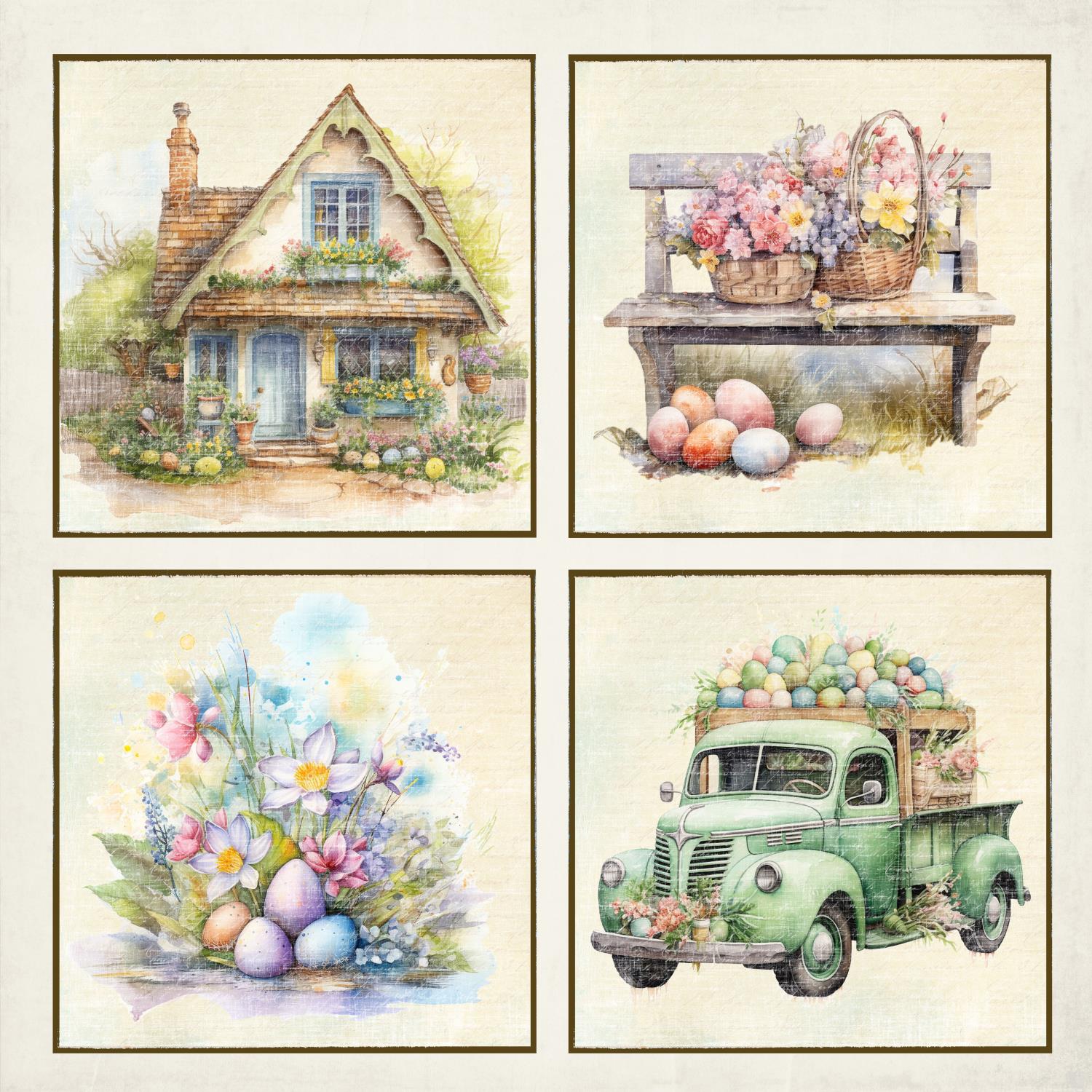 Reprint - Easter Collection - Bildeark 12x12 - Bilde 1