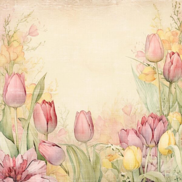 11607.jpg Reprint - Easter Collection - Tulipaner -12x12