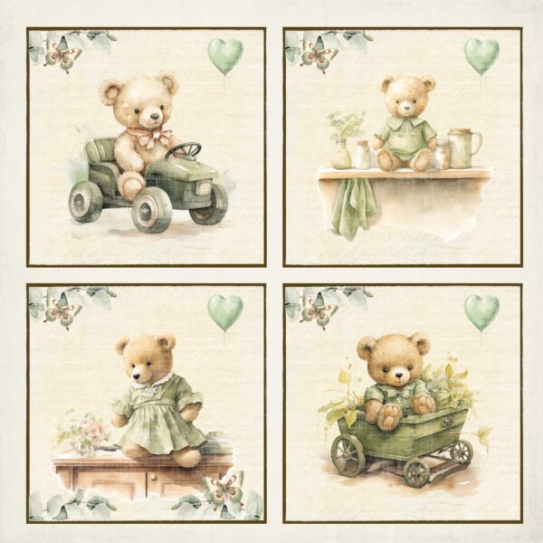 Reprint - Bear  Collection - 12x12 Bildeark