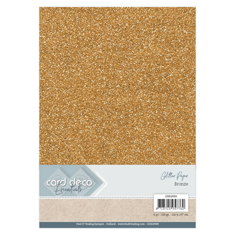 Glitter kartong A4 Bronze - Bilde 1
