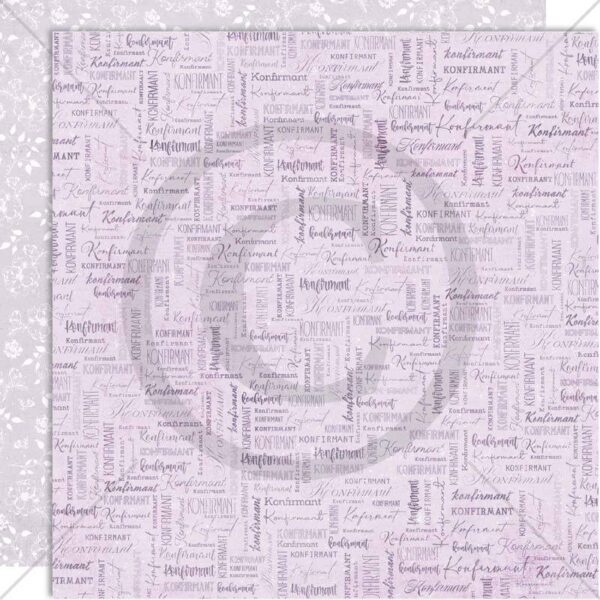 Papirdesign - Fryd og Glede - Årets konfirmant, lilla