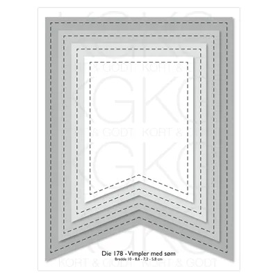 11833.jpg Kort & Godt Dies - Vimpler med søm 1780